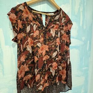 DR2 Sheer flowy blouse. Nordstrom